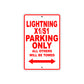 Buell Lightning X1/S1 Parking Only All Others Will Be Towed Aluminum Decor Garage Sign