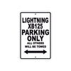 Buell Lightning XB125 Parking Only All Others Will Be Towed Aluminum Decor Garage Sign