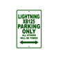 Buell Lightning XB125 Parking Only All Others Will Be Towed Aluminum Decor Garage Sign