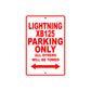 Buell Lightning XB125 Parking Only All Others Will Be Towed Aluminum Decor Garage Sign