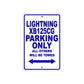 Buell Lightning XB125 CG Parking Only All Others Will Be Towed Aluminum Decor Garage Sign