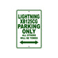 Buell Lightning XB125 CG Parking Only All Others Will Be Towed Aluminum Decor Garage Sign