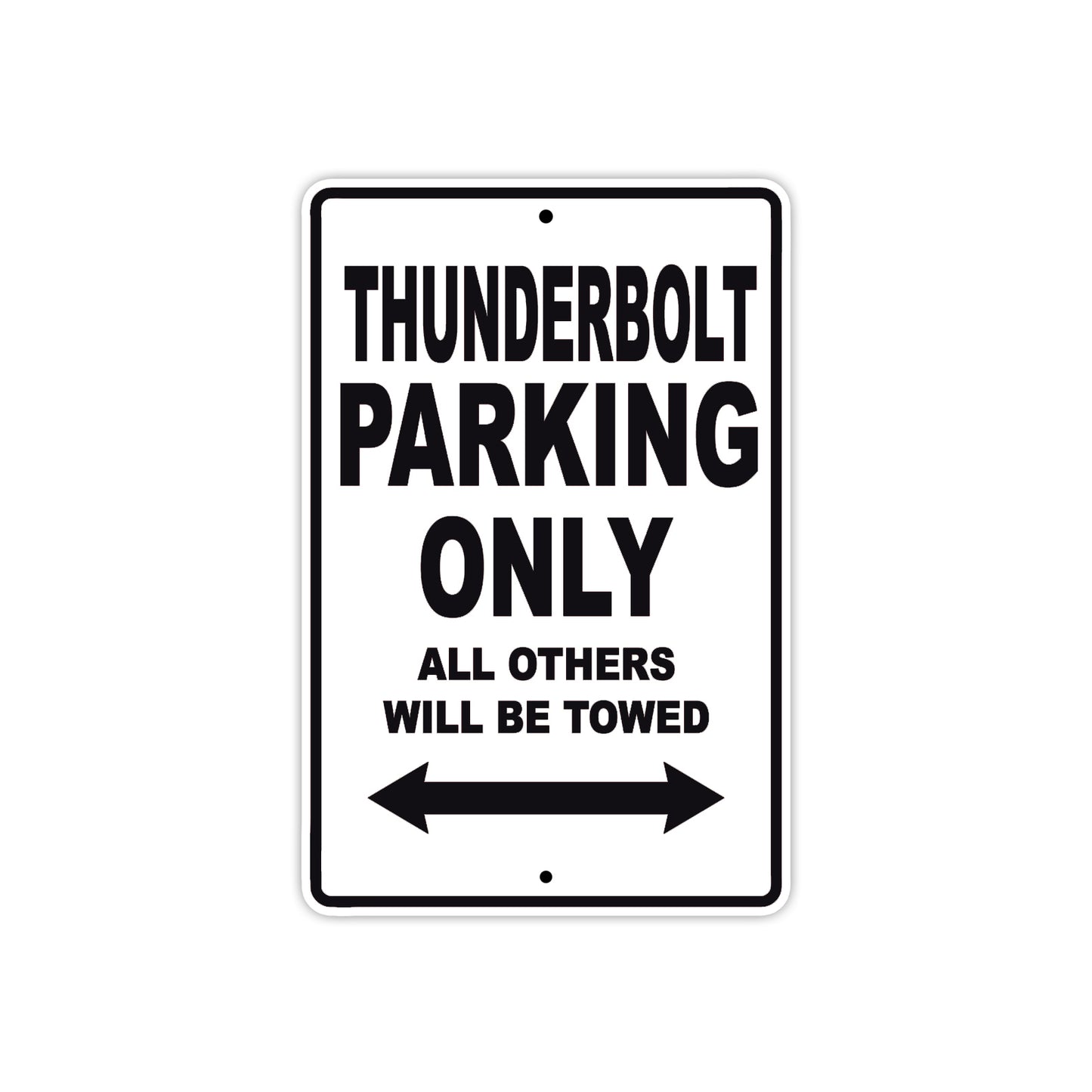 Buell Thunderbolt Parking Only All Others Will Be Towed Aluminum Decor Garage Sign