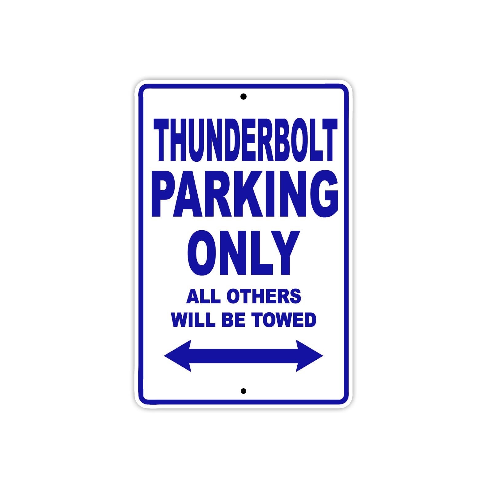 Buell Thunderbolt Parking Only All Others Will Be Towed Aluminum Decor Garage Sign