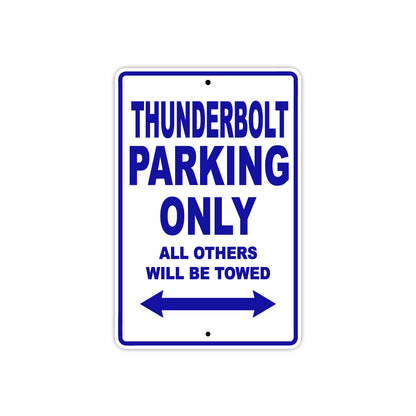 Buell Thunderbolt Parking Only All Others Will Be Towed Aluminum Decor Garage Sign