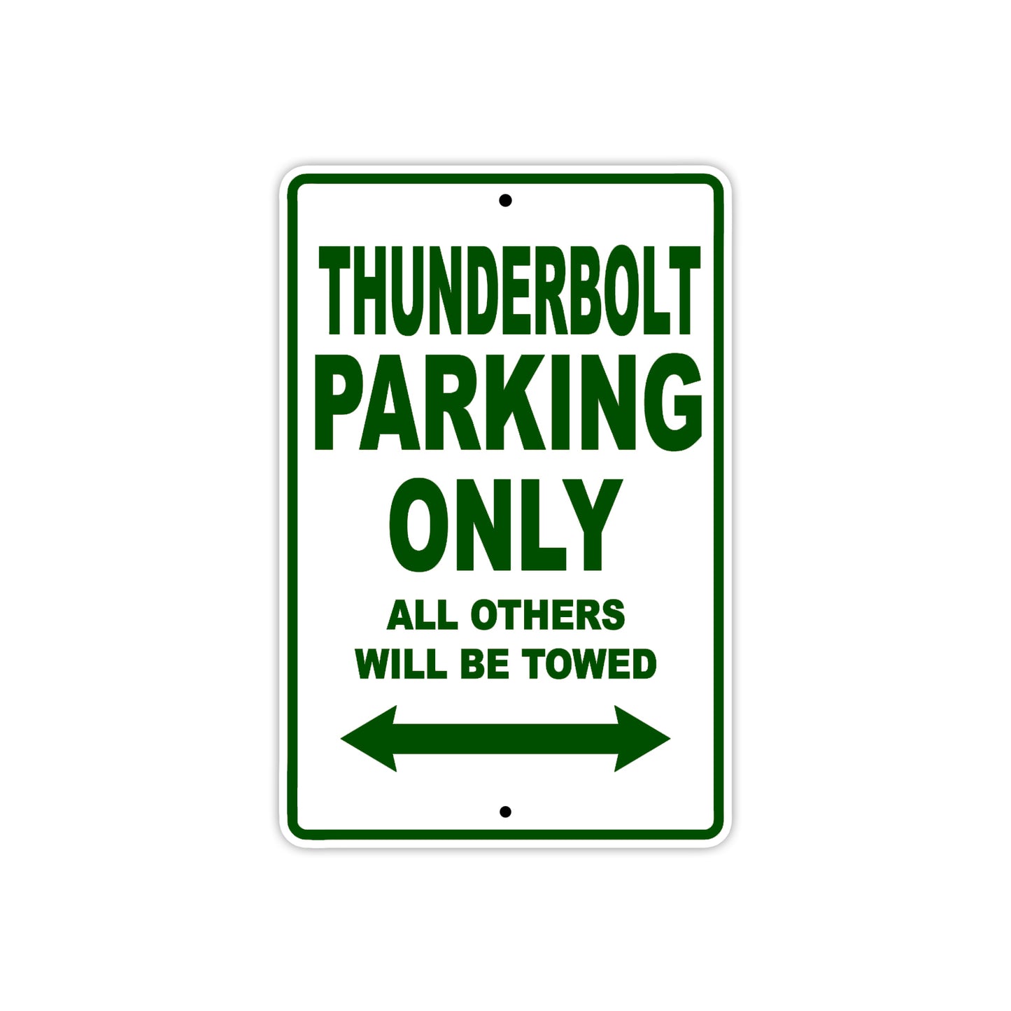 Buell Thunderbolt Parking Only All Others Will Be Towed Aluminum Decor Garage Sign