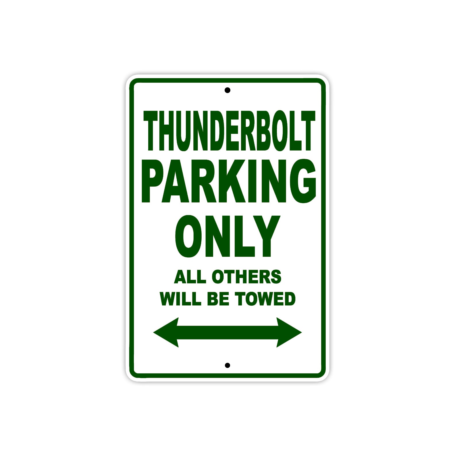 Buell Thunderbolt Parking Only All Others Will Be Towed Aluminum Decor Garage Sign