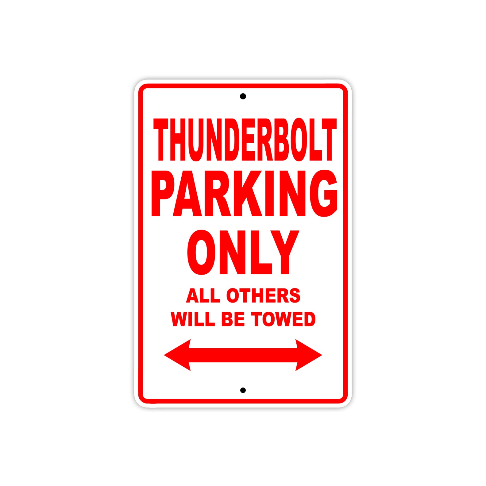Buell Thunderbolt Parking Only All Others Will Be Towed Aluminum Decor Garage Sign