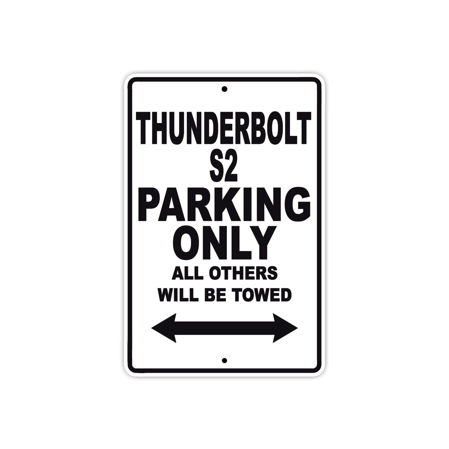 Buell Thunderbolt S2 Parking Only All Others Will Be Towed Aluminum Decor Garage Sign