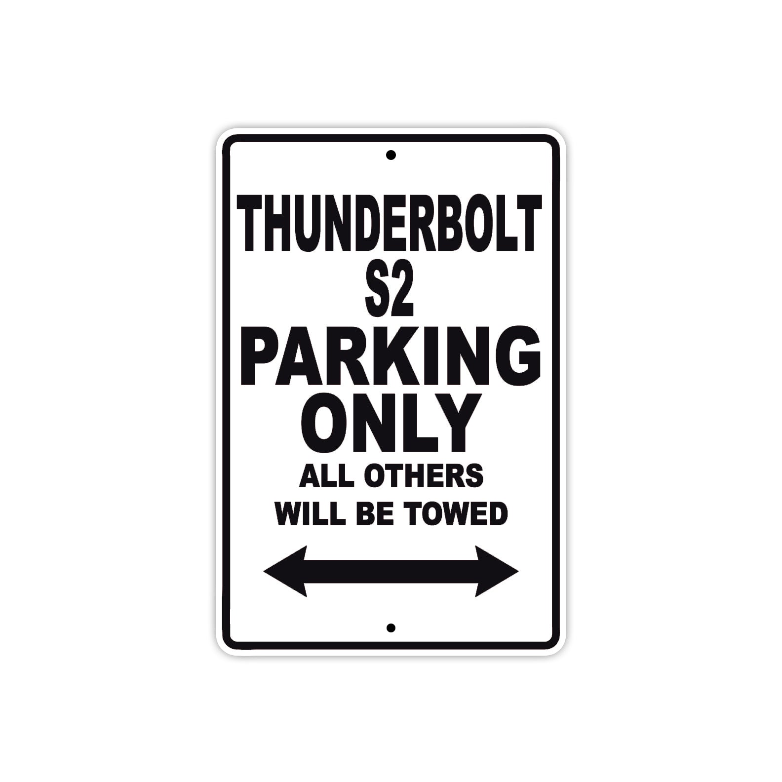 Buell Thunderbolt S2 Parking Only All Others Will Be Towed Aluminum Decor Garage Sign