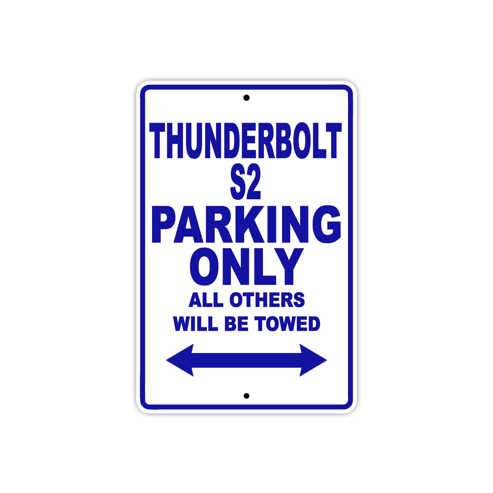 Buell Thunderbolt S2 Parking Only All Others Will Be Towed Aluminum Decor Garage Sign