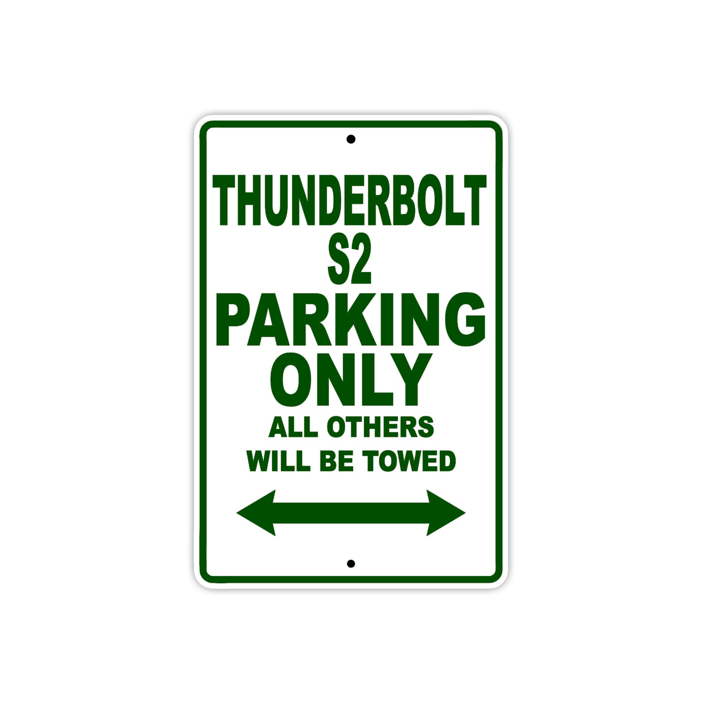 Buell Thunderbolt S2 Parking Only All Others Will Be Towed Aluminum Decor Garage Sign