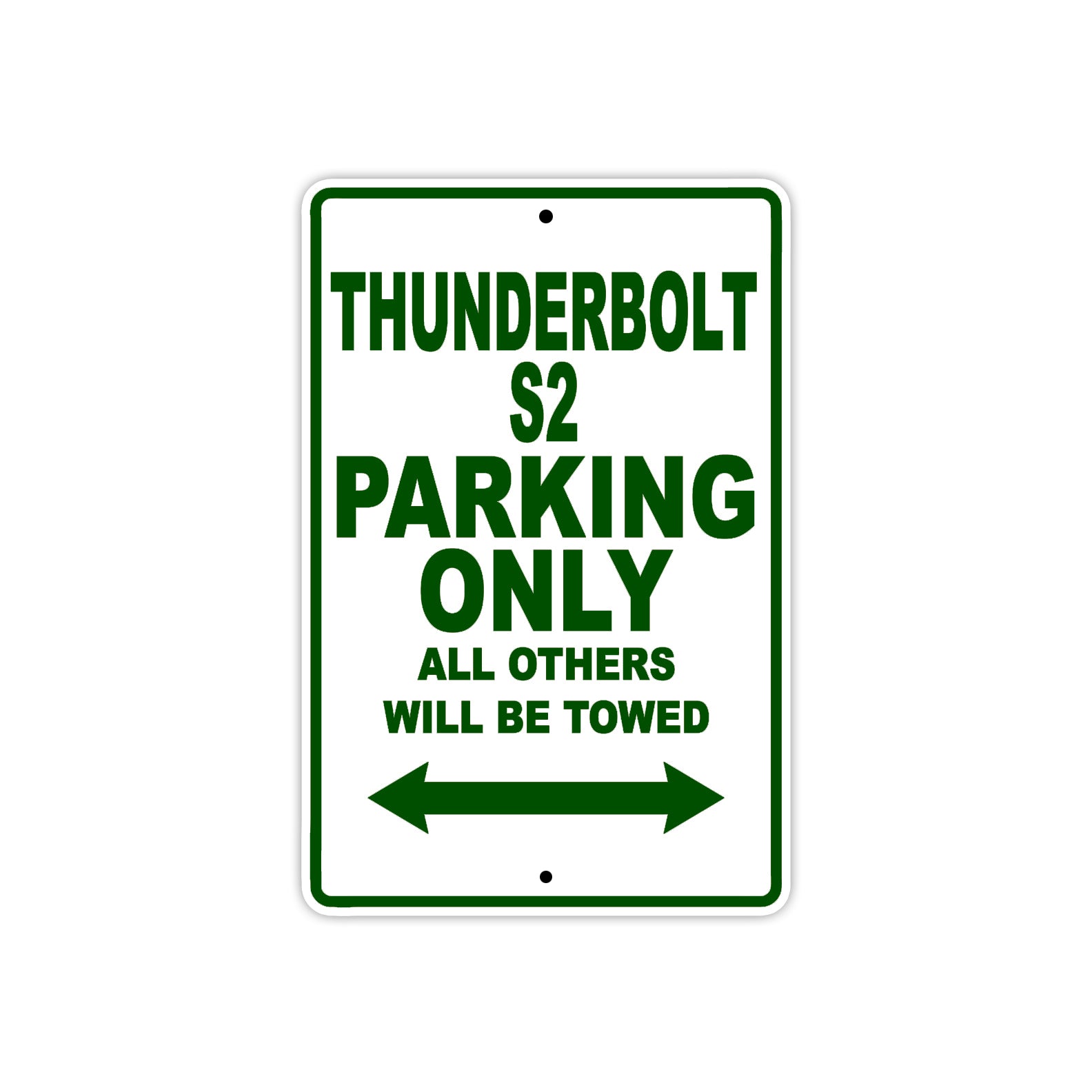 Buell Thunderbolt S2 Parking Only All Others Will Be Towed Aluminum Decor Garage Sign