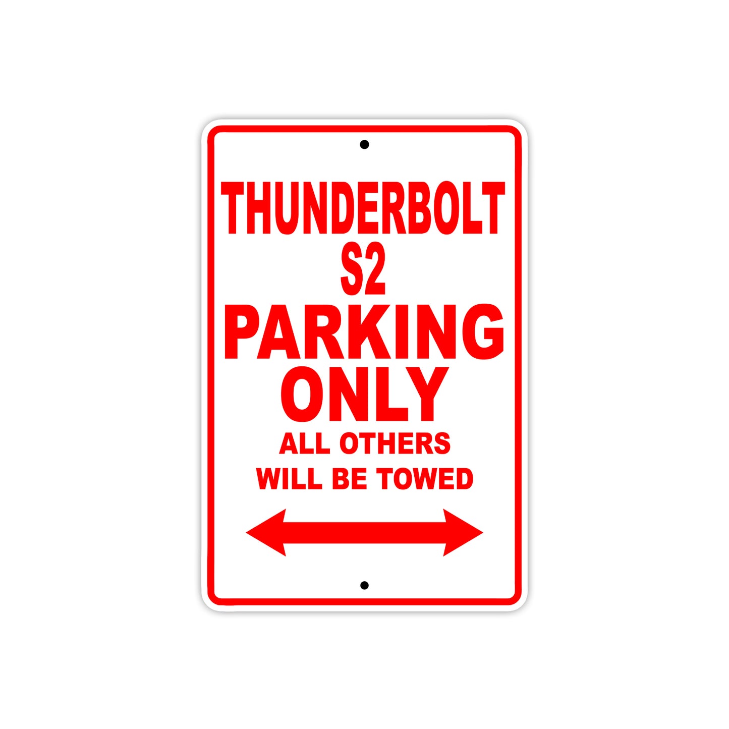 Buell Thunderbolt S2 Parking Only All Others Will Be Towed Aluminum Decor Garage Sign