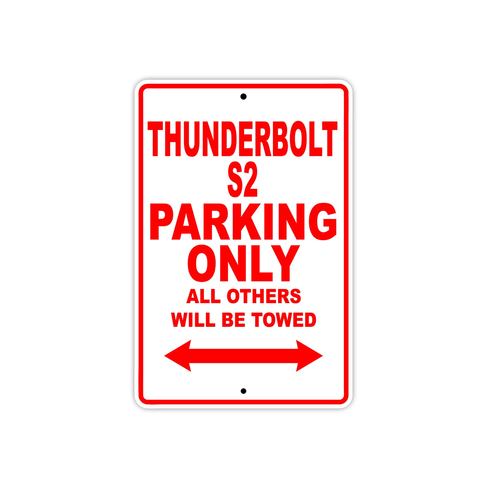 Buell Thunderbolt S2 Parking Only All Others Will Be Towed Aluminum Decor Garage Sign