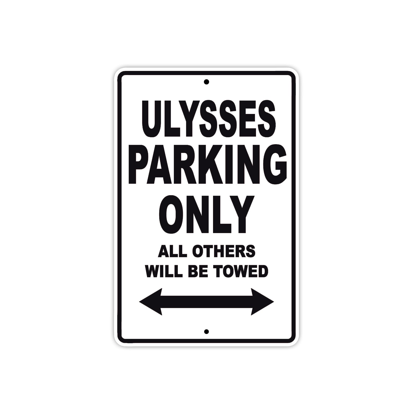 Buell Ulysses Parking Only All Others Will Be Towed Aluminum Decor Garage Sign