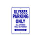 Buell Ulysses Parking Only All Others Will Be Towed Aluminum Decor Garage Sign