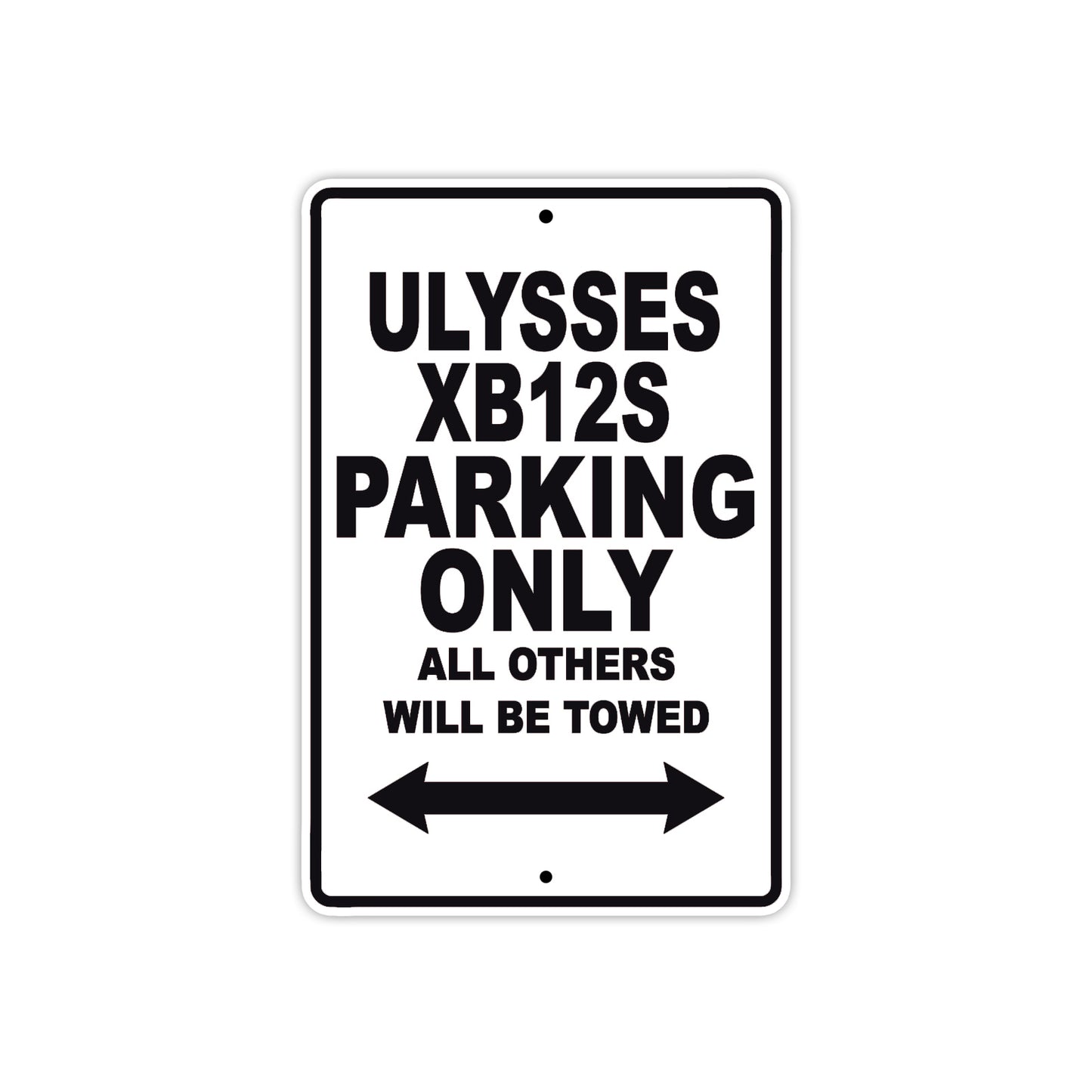 Buell Ulysses XB 12S Parking Only All Others Will Be Towed Aluminum Decor Garage Sign