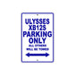 Buell Ulysses XB 12S Parking Only All Others Will Be Towed Aluminum Decor Garage Sign