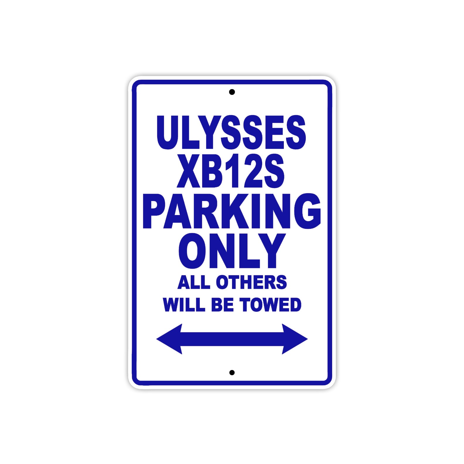 Buell Ulysses XB 12S Parking Only All Others Will Be Towed Aluminum Decor Garage Sign
