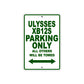 Buell Ulysses XB 12S Parking Only All Others Will Be Towed Aluminum Decor Garage Sign