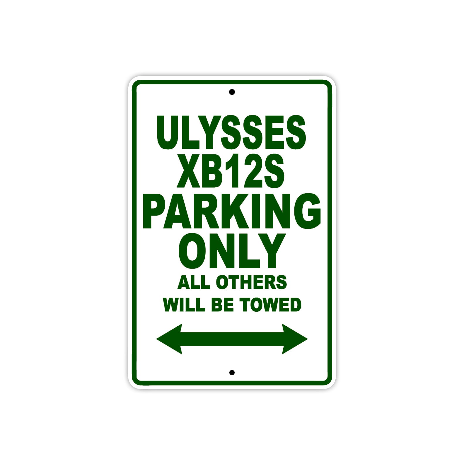Buell Ulysses XB 12S Parking Only All Others Will Be Towed Aluminum Decor Garage Sign