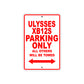 Buell Ulysses XB 12S Parking Only All Others Will Be Towed Aluminum Decor Garage Sign