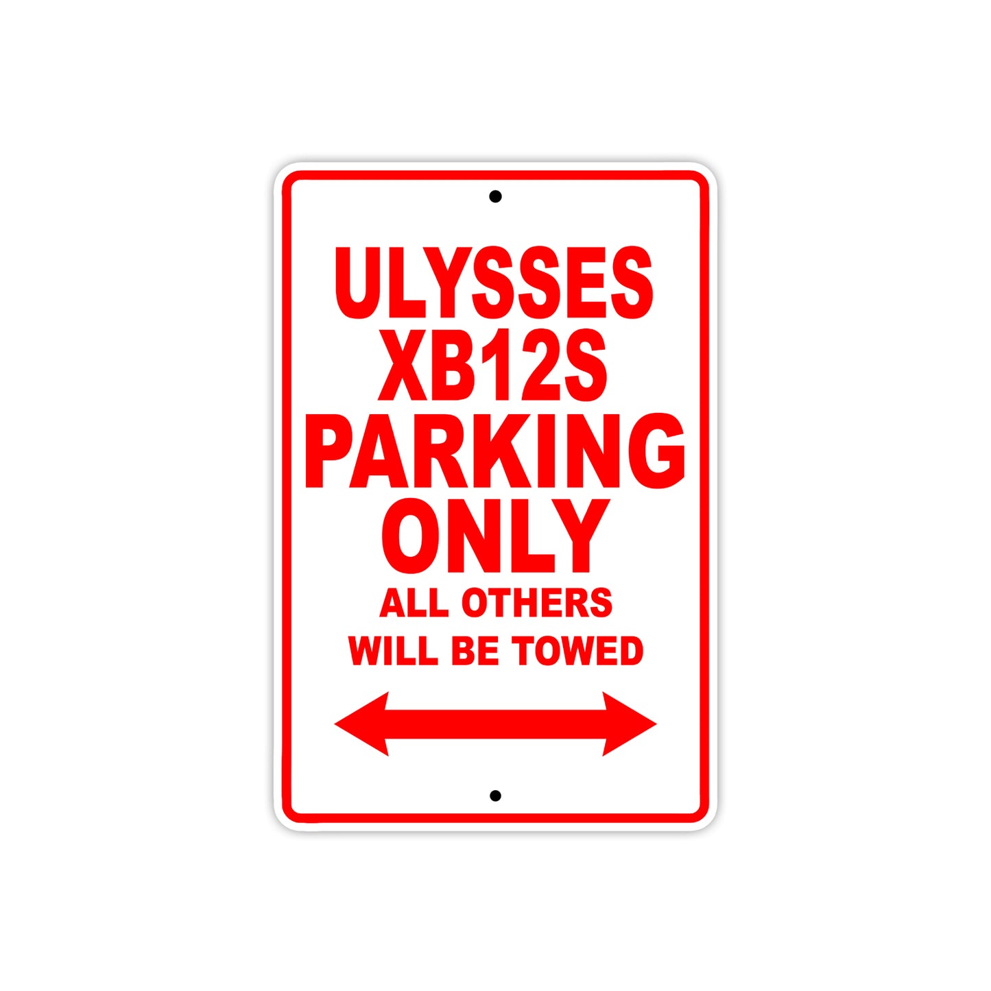 Buell Ulysses XB 12S Parking Only All Others Will Be Towed Aluminum Decor Garage Sign