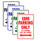 Buell EBRR Parking Only All Others Will Be Towed Aluminum Decor Garage Sign