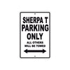 Bultaco Sherpa T Parking Only All Others Will Be Towed Aluminum Decor Garage Sign