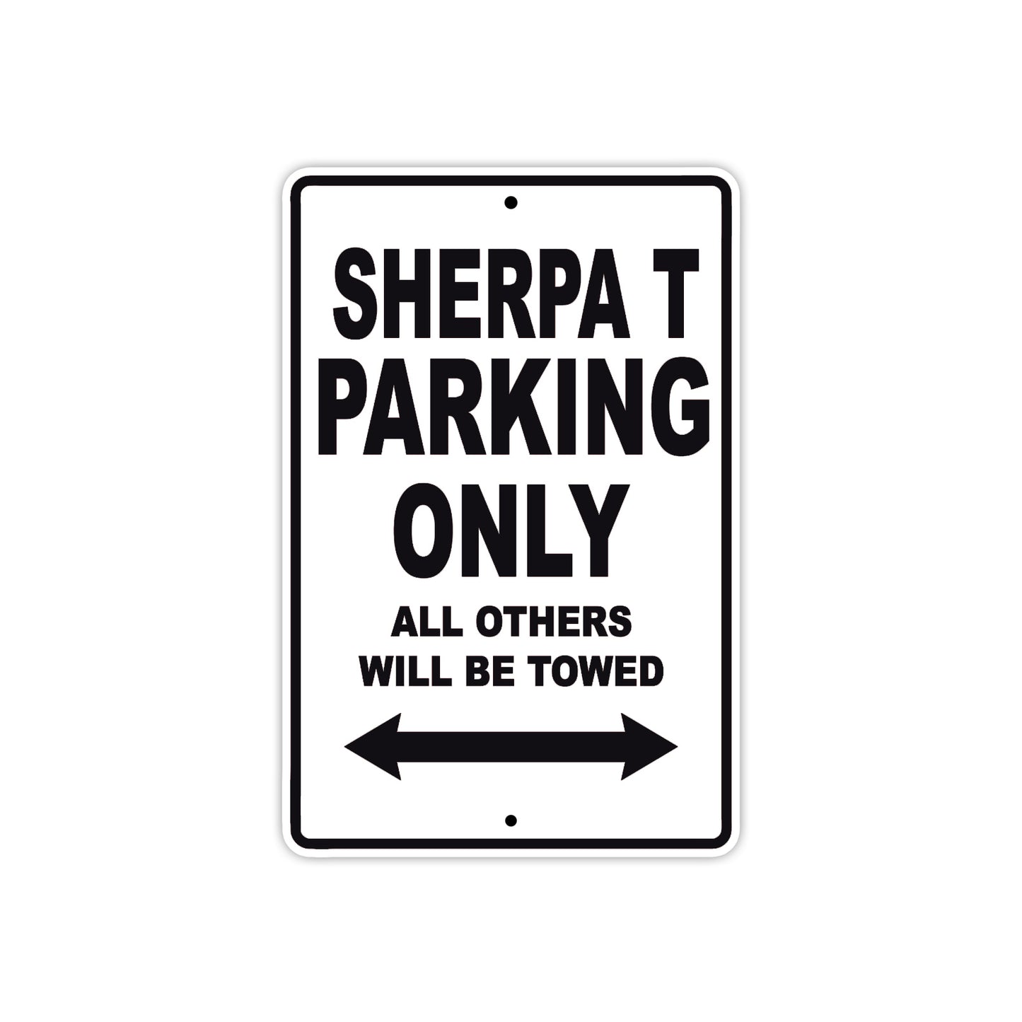 Bultaco Sherpa T Parking Only All Others Will Be Towed Aluminum Decor Garage Sign