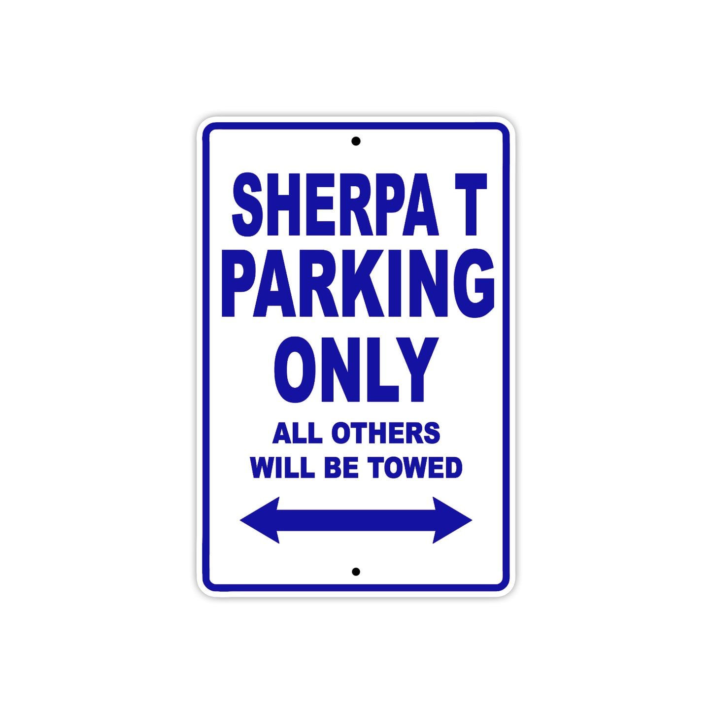 Bultaco Sherpa T Parking Only All Others Will Be Towed Aluminum Decor Garage Sign