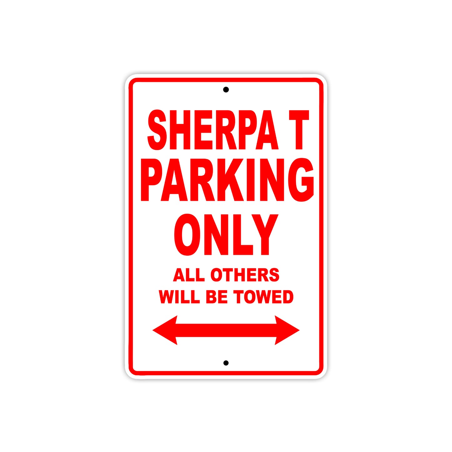 Bultaco Sherpa T Parking Only All Others Will Be Towed Aluminum Decor Garage Sign