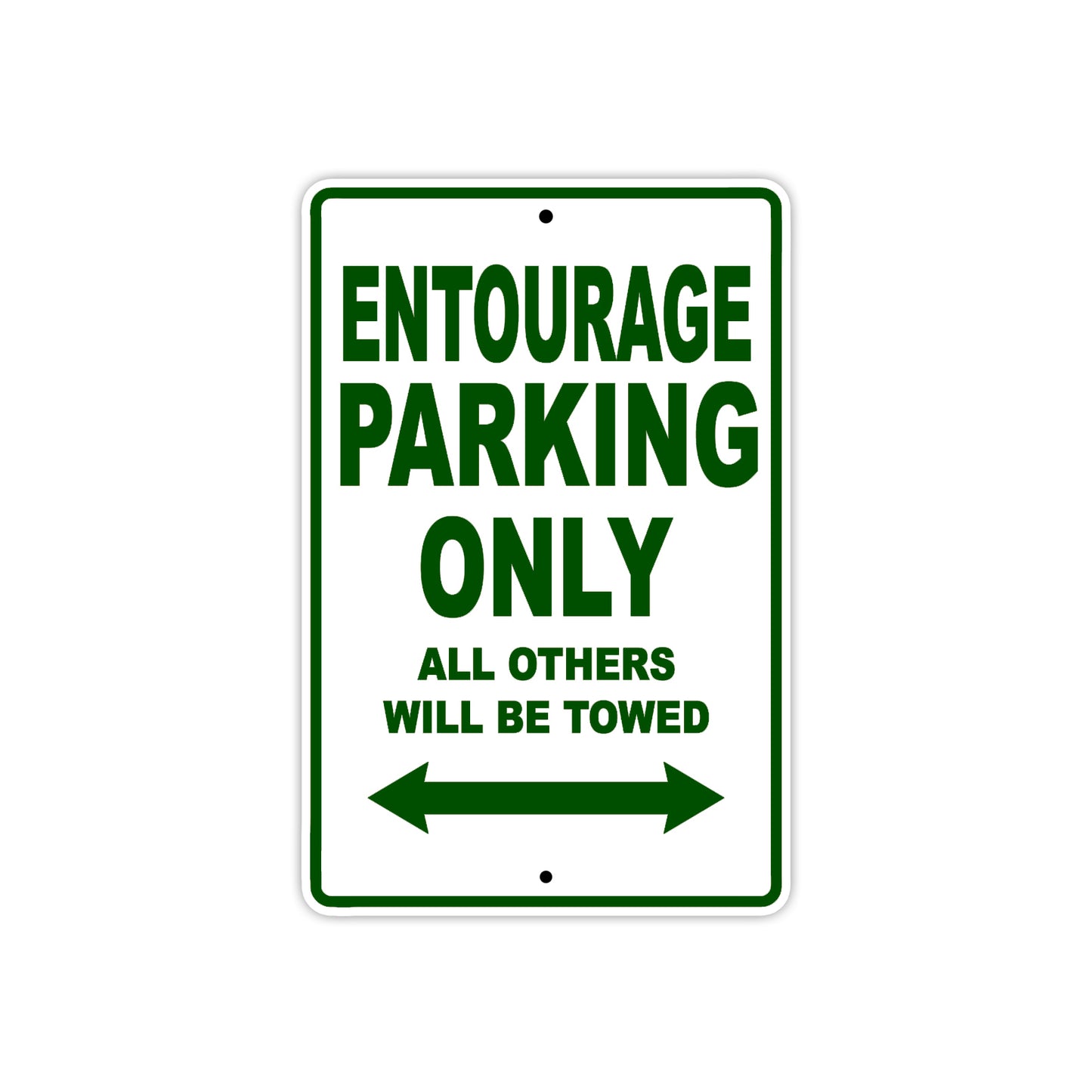 Bushtec Entourage Parking Only All Others Will Be Towed Aluminum Decor Garage Sign