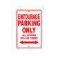 Bushtec Entourage Parking Only All Others Will Be Towed Aluminum Decor Garage Sign