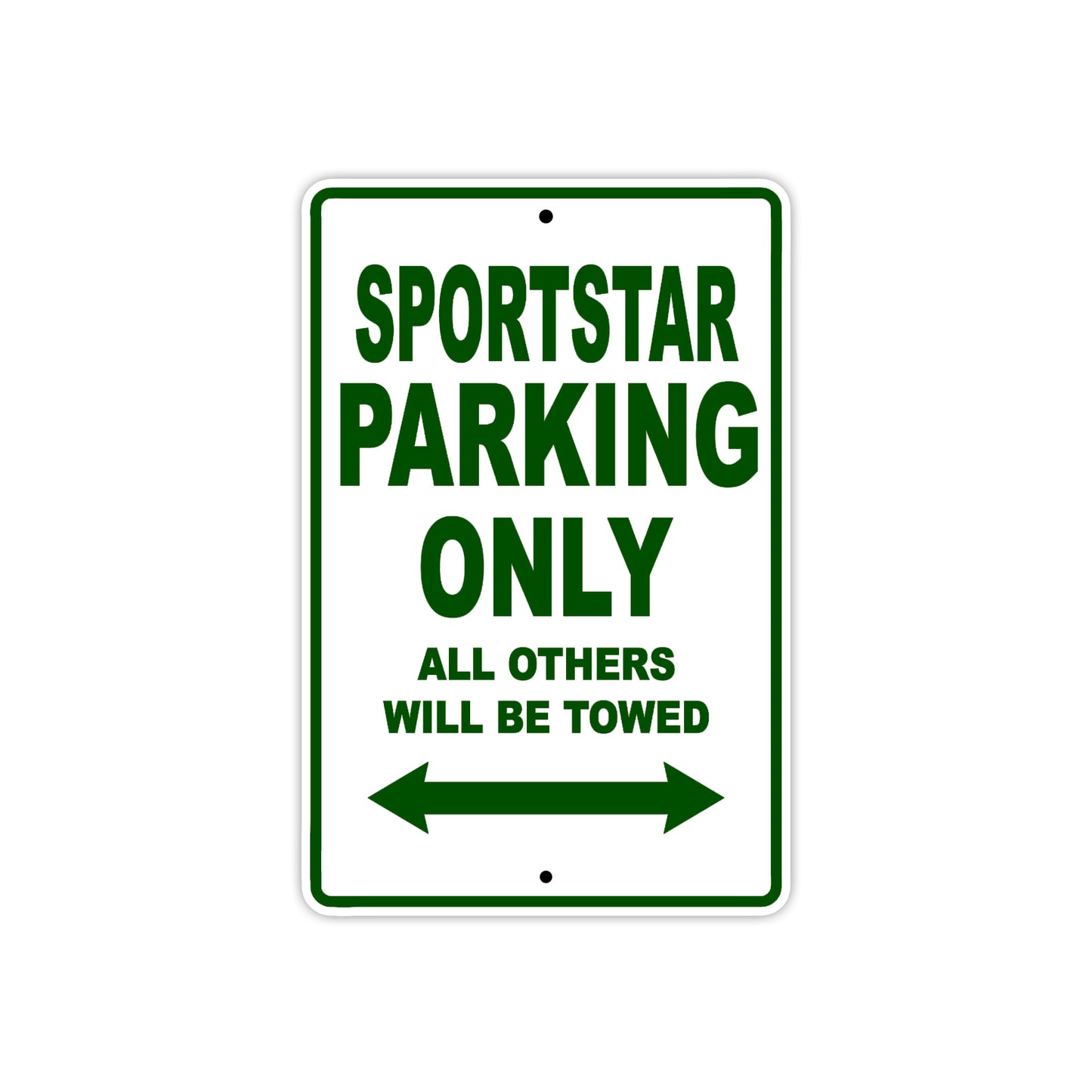 Bushtec Sportstar Parking Only All Others Will Be Towed Aluminum Decor Garage Sign