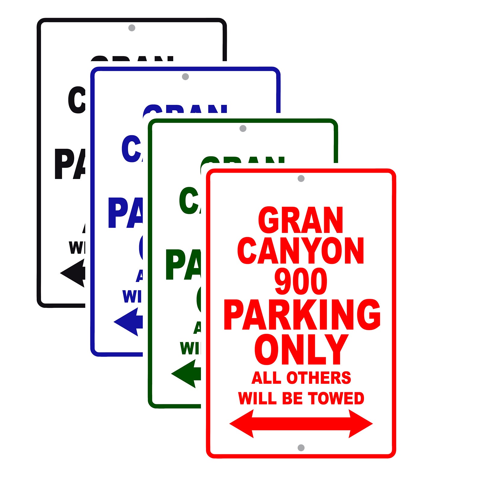 Cagiva Gran Canyon 900 Parking Only All Others Will Be Towed Aluminum Decor Garage Sign