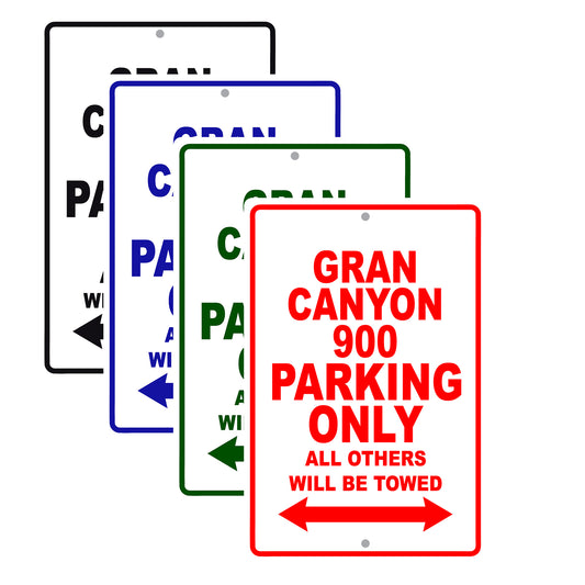Cagiva Gran Canyon 900 Parking Only All Others Will Be Towed Aluminum Decor Garage Sign