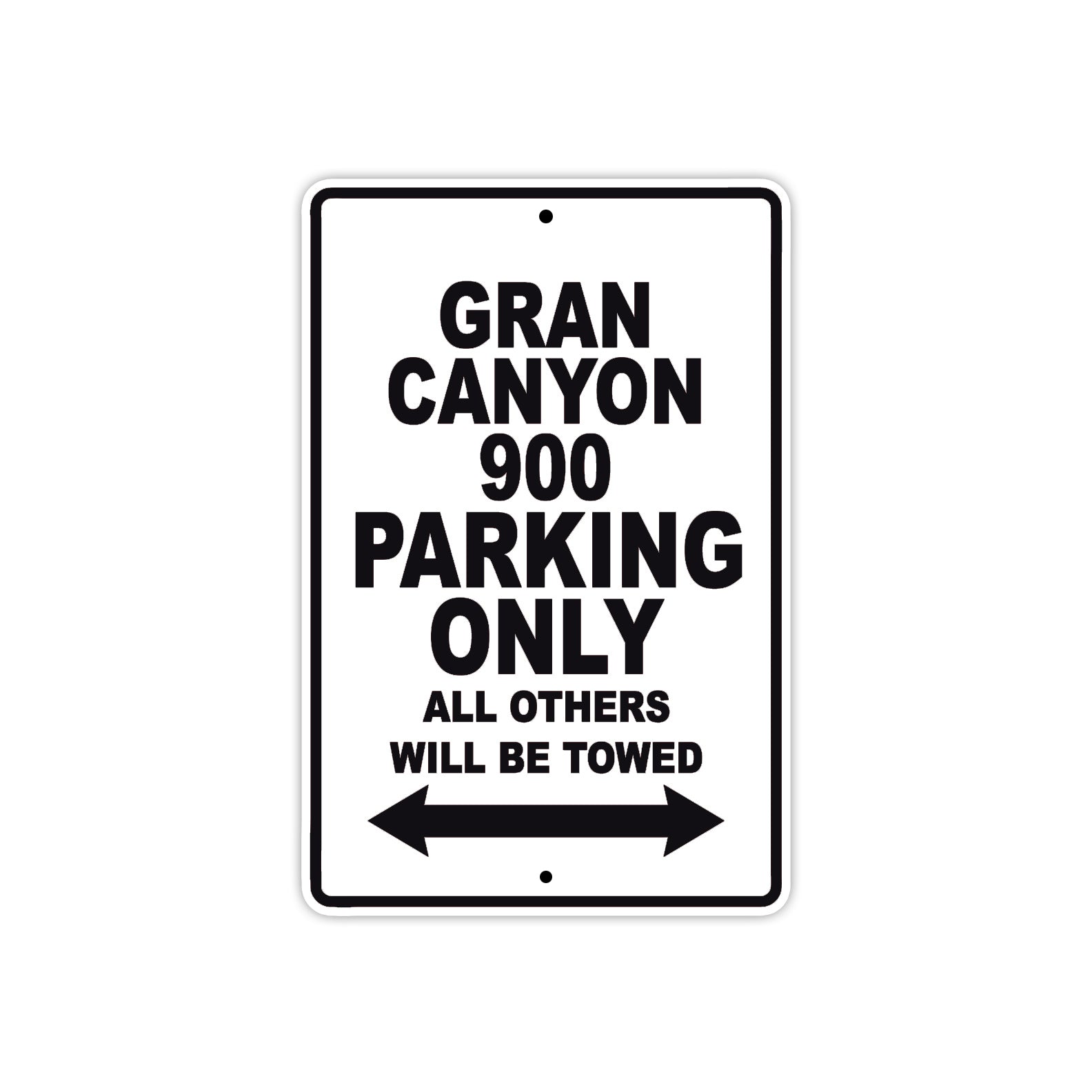 Cagiva Gran Canyon 900 Parking Only All Others Will Be Towed Aluminum Decor Garage Sign