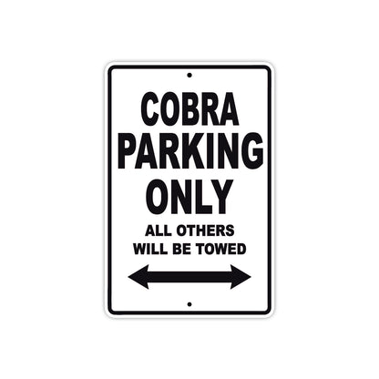 California Cobra Parking Only All Others Will Be Towed Aluminum Decor Garage Sign