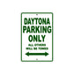 California Daytona Parking Only All Others Will Be Towed Aluminum Decor Garage Sign