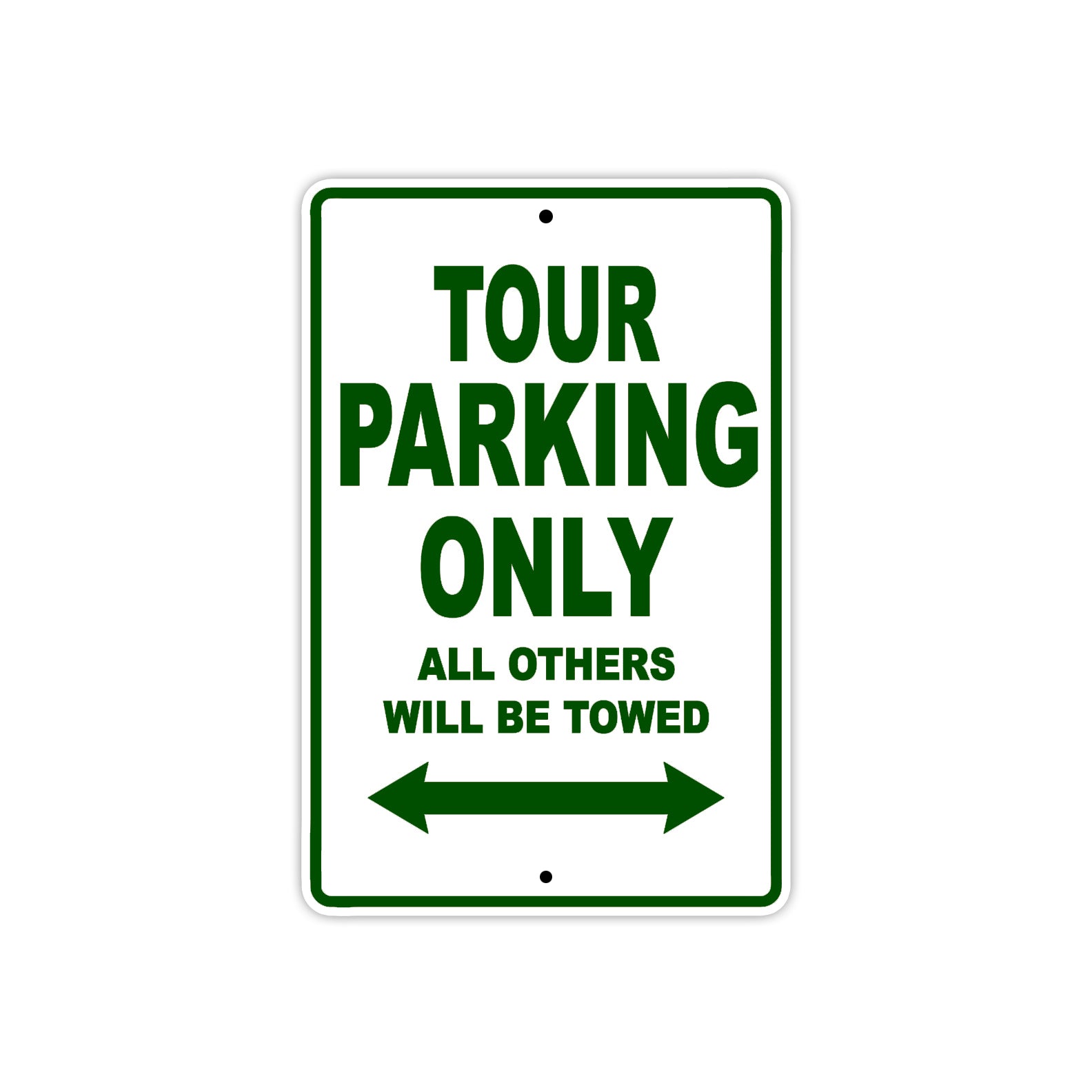 California Tour Parking Only All Others Will Be Towed Aluminum Decor Garage Sign