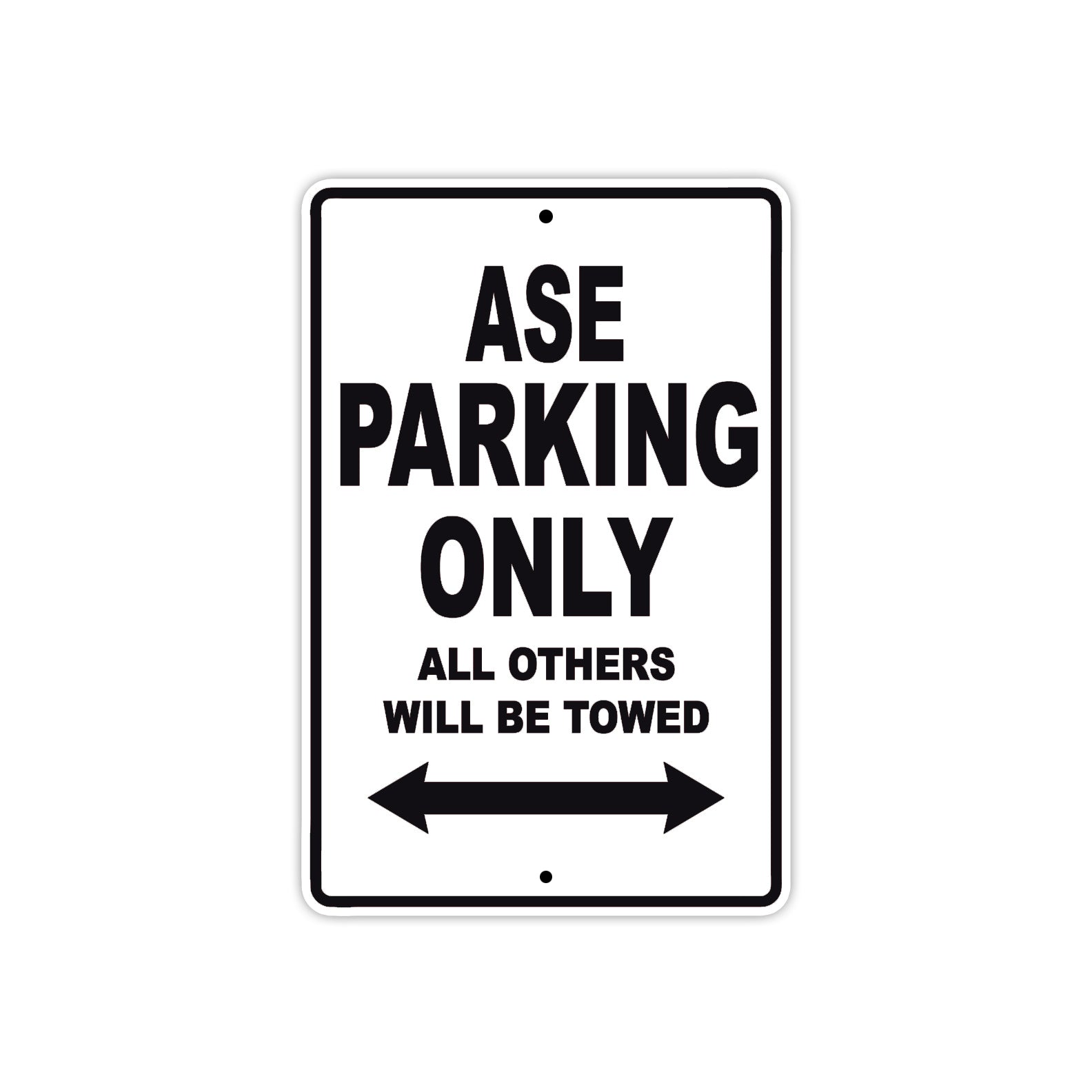CAN-AM ASE Parking Only All Others Will Be Towed Aluminum Decor Garage Sign