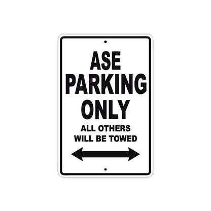 CAN-AM ASE Parking Only All Others Will Be Towed Aluminum Decor Garage Sign