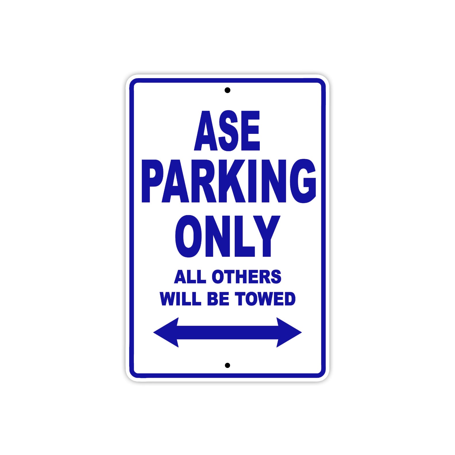 CAN-AM ASE Parking Only All Others Will Be Towed Aluminum Decor Garage Sign