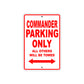 CAN-AM Commander Parking Only All Others Will Be Towed Aluminum Decor Garage Sign