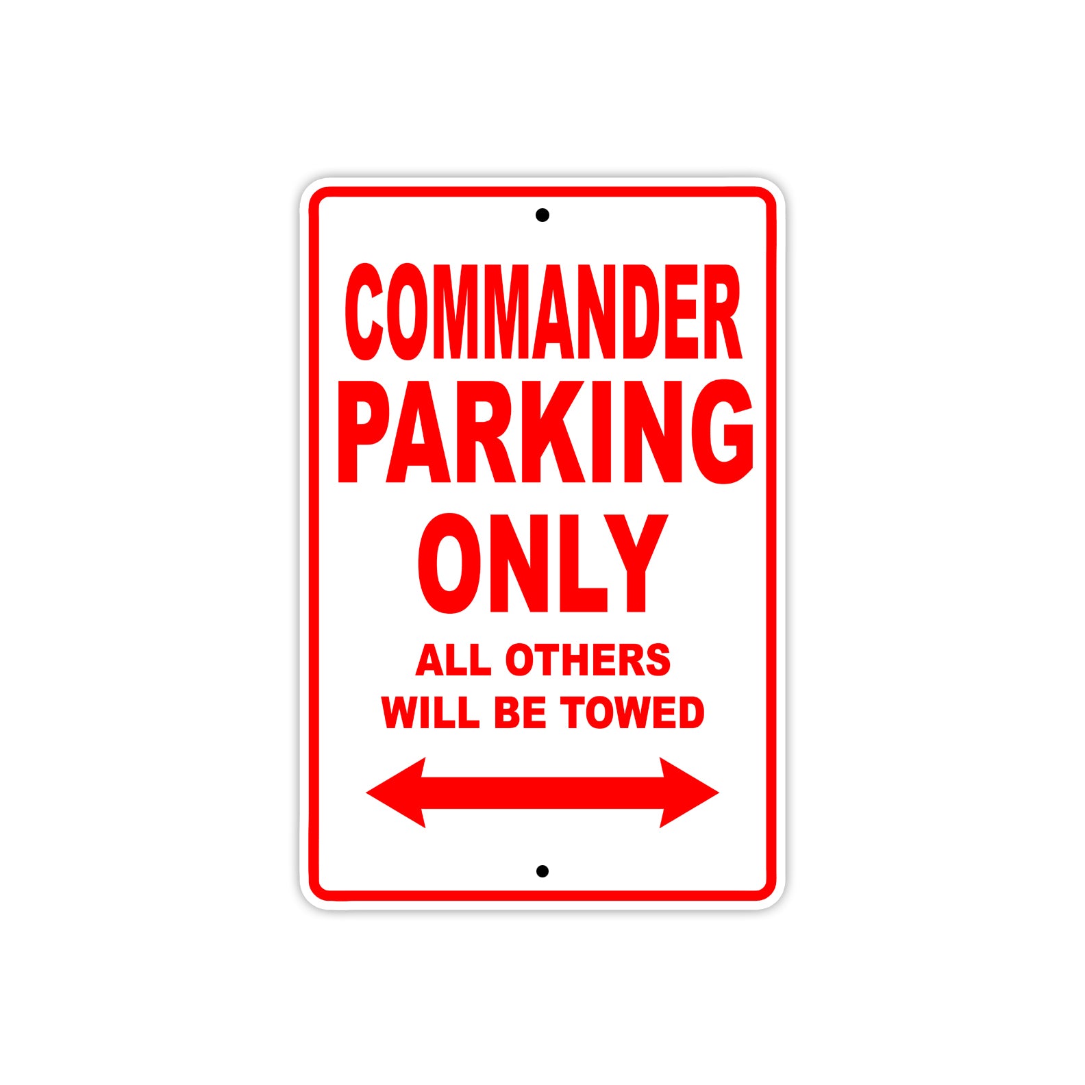 CAN-AM Commander Parking Only All Others Will Be Towed Aluminum Decor Garage Sign