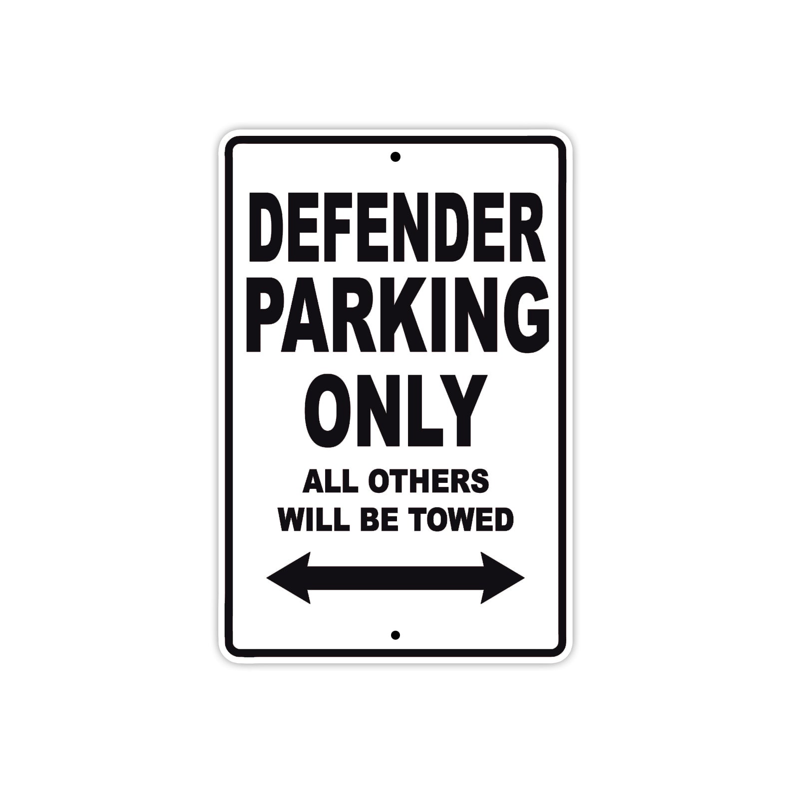 CAN-AM Defender Parking Only All Others Will Be Towed Aluminum Decor Garage Sign