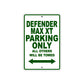 CAN-AM Defender Max XT Parking Only All Others Will Be Towed Aluminum Decor Garage Sign