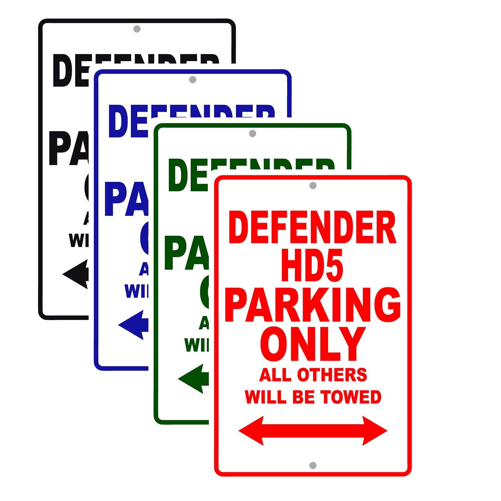 CAN-AM Defender HD5 Parking Only All Others Will Be Towed Aluminum Decor Garage Sign